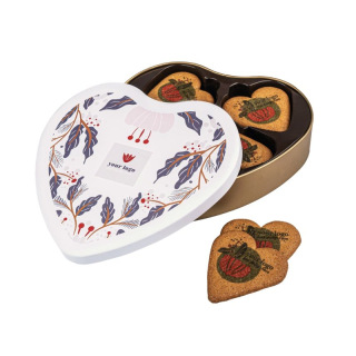 CIASTKA REKLAMOWE LOGO COOKIE TIN SERCE - 0359