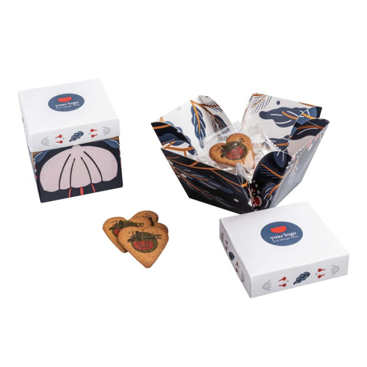 CIASTKA REKLAMOWE LOGO COOKIE GIFT SERCE - 0358