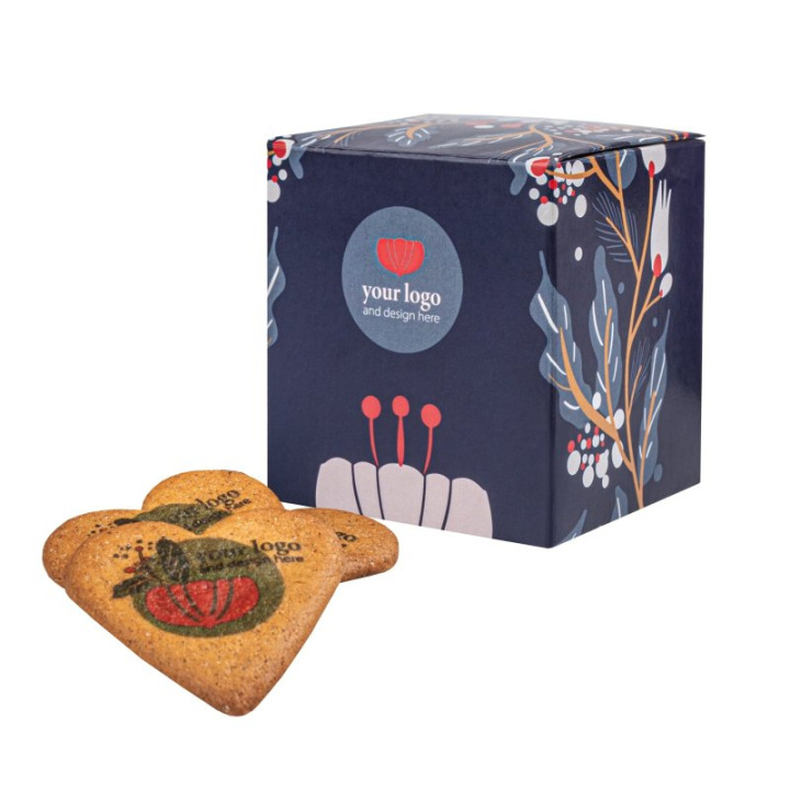 CIASTKA REKLAMOWE LOGO COOKIE BOX SERCE 6 SZTUK - 0356