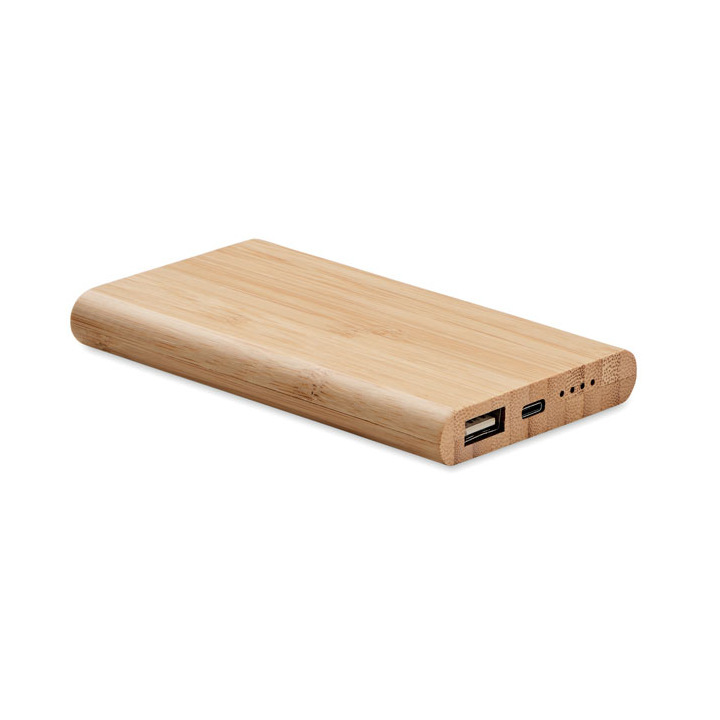 Bambusowy power bank 4000 mAh - MO6814 (MOCN#40)