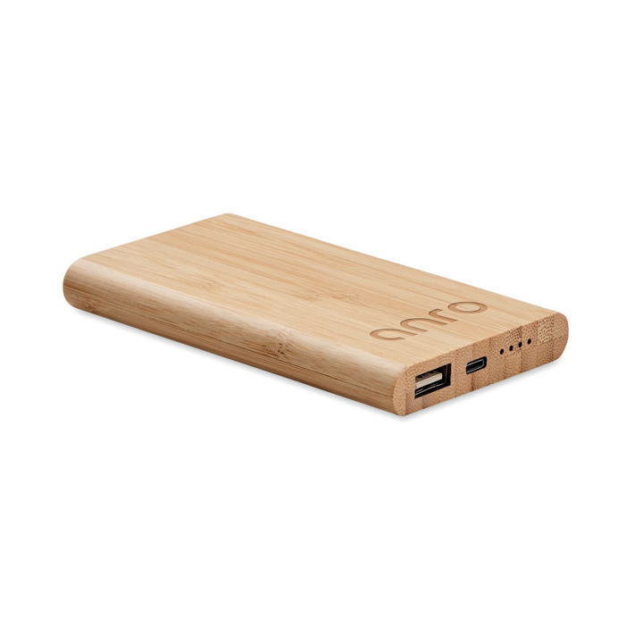 Bambusowy power bank 4000 mAh - MO6814 (MOCN#40)