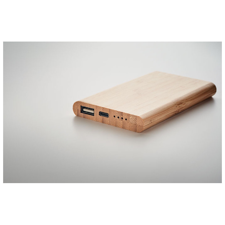 Bambusowy power bank 4000 mAh - MO6814 (MOCN#40)