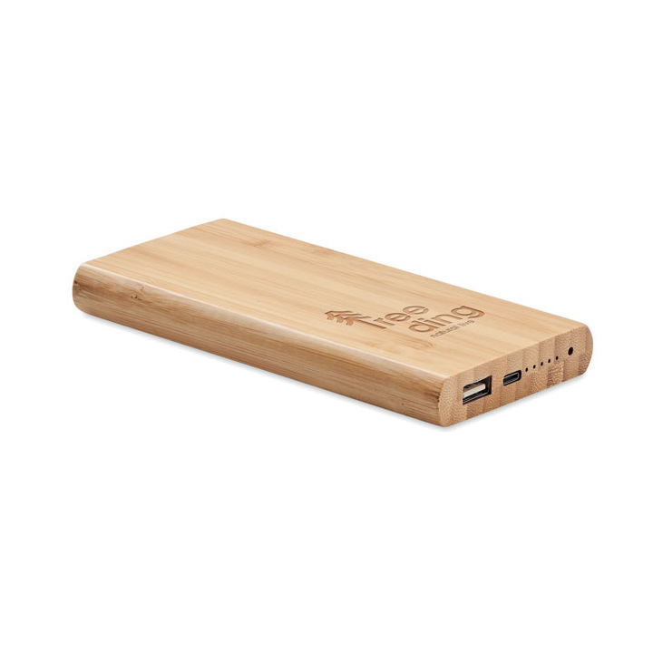 Bambusowy power bank 6000 mAh - MO6815 (MOCN#40)