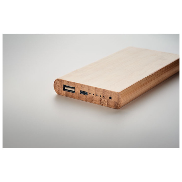 Bambusowy power bank 6000 mAh - MO6815 (MOCN#40)