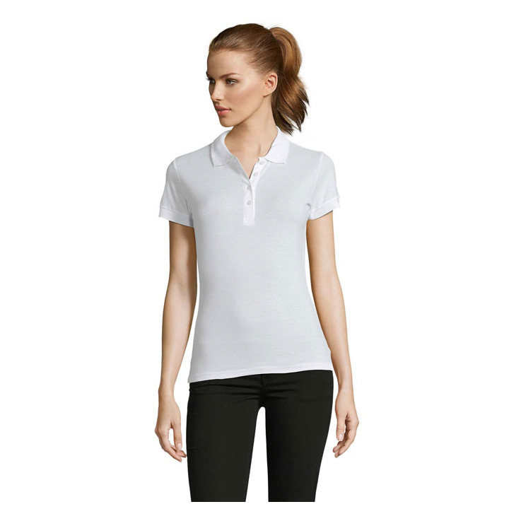 PASSION Damskie POLO 170g - S11338 (MOCN#WH)