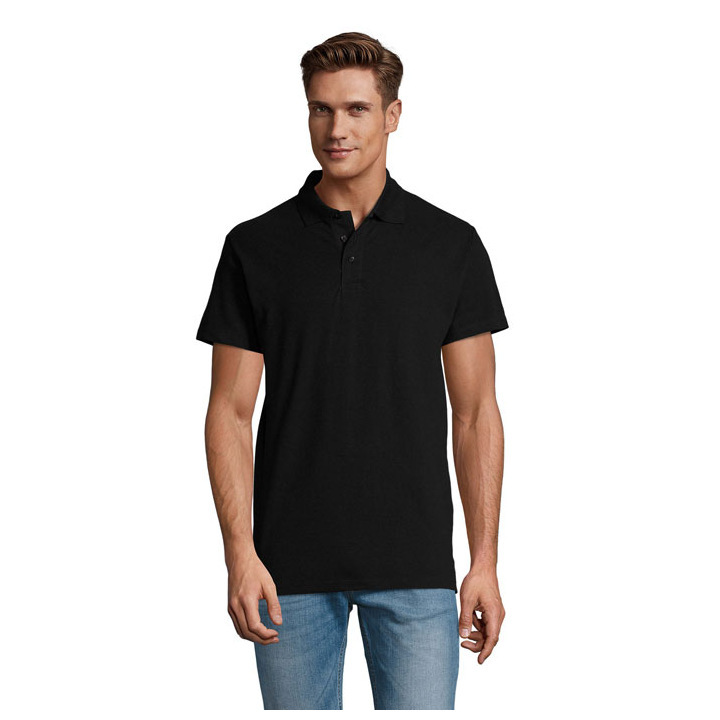 SPRING II MEN Polo 210g - S11362 (MOCN#BK)