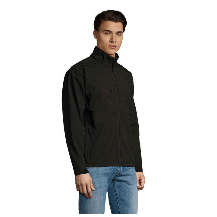 RELAX Męski softshell 340g - S46600 (MOCN#BK)