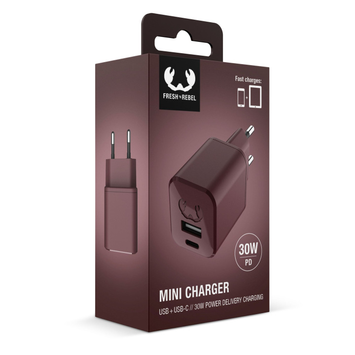 Miniładowarka USB + USB-C PD posiada 2 porty - LT49407