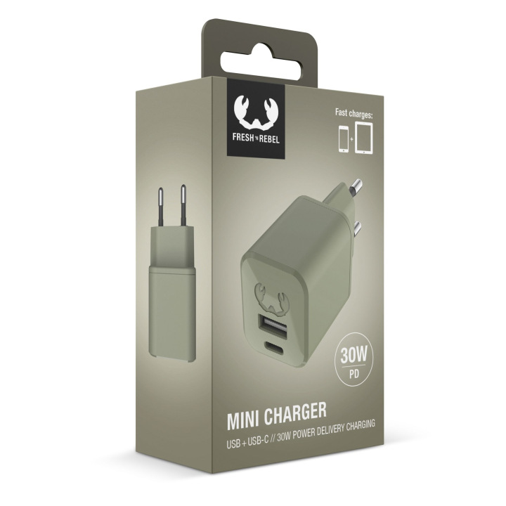 Miniładowarka USB + USB-C PD posiada 2 porty - LT49407