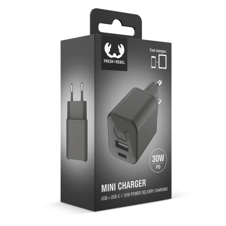 Miniładowarka USB + USB-C PD posiada 2 porty - LT49407