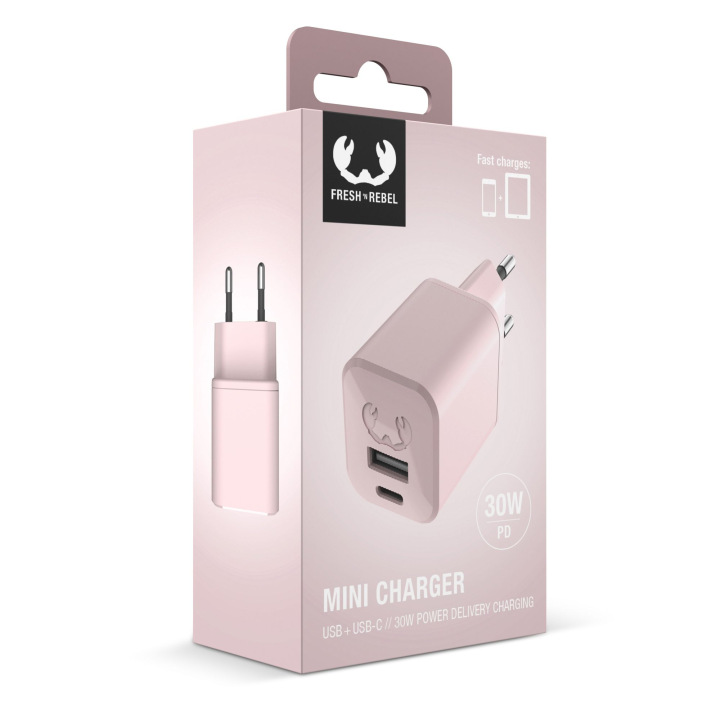 Miniładowarka USB + USB-C PD posiada 2 porty - LT49407