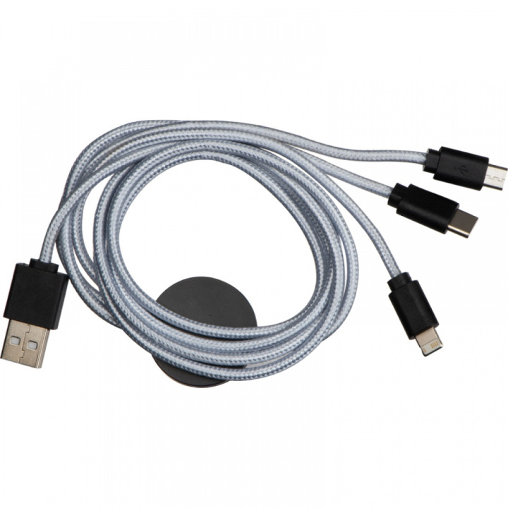 Długi kabel do ładowania z trzema końcówkami  - 3395107