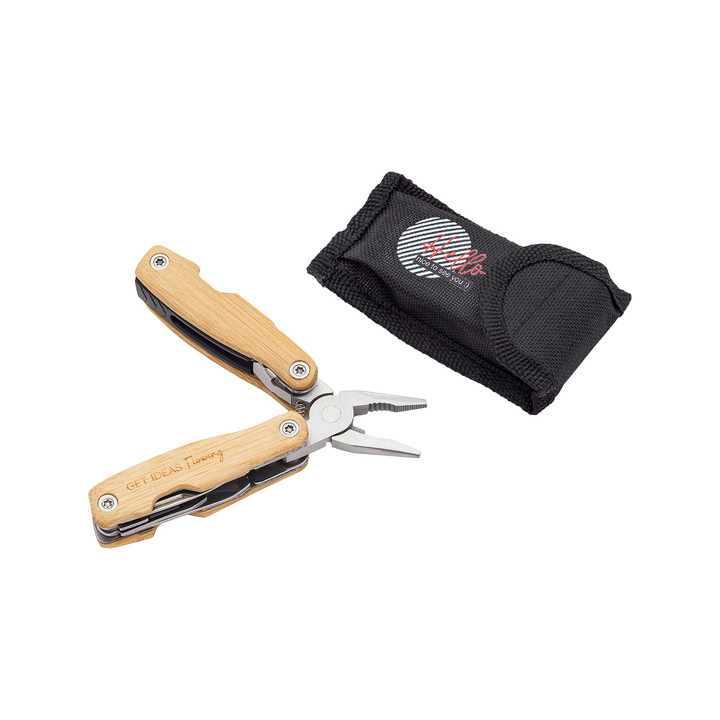 Mini multitool Exton brązowy - R17565 (gadzety reklamowe)