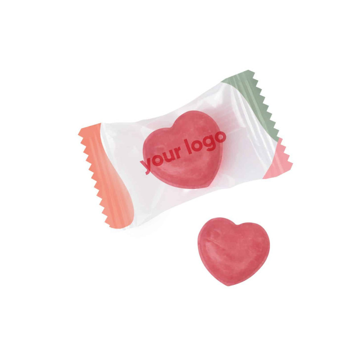 Cukierek reklamowy fiber heart candies - SLOD-0295