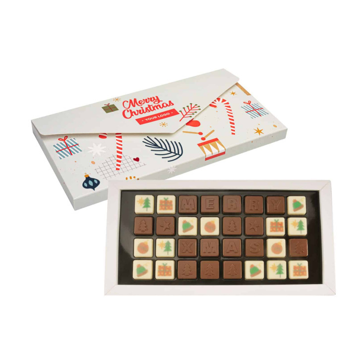 Zestaw czekoladek choco text 4 linie_ xmas - SLOD-0594S_XMAS