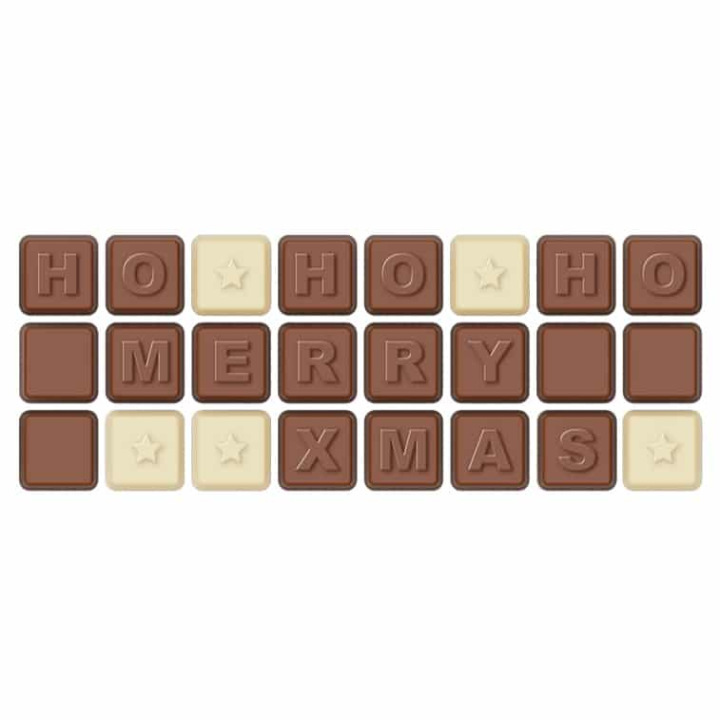 Zestaw czekoladek choco text 3 linie w kopercie separate xmas - SLOD-05930593SXmas