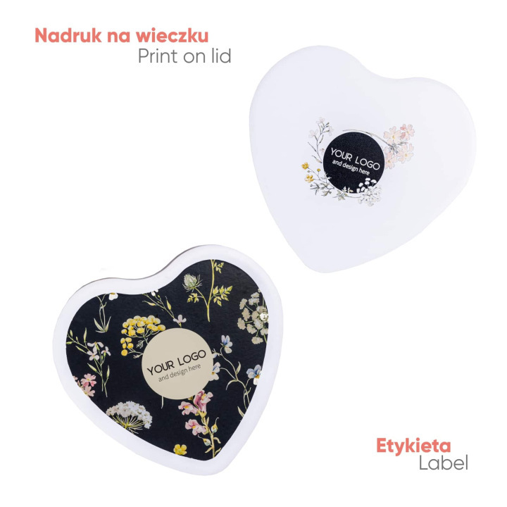 Praliny velvet hearts tin - SLOD-0404