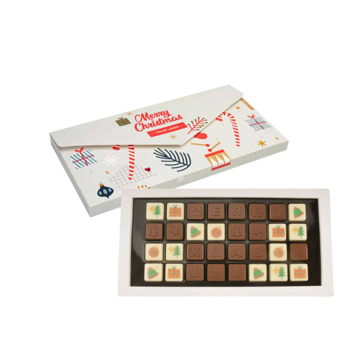 Zestaw czekoladek choco text 4 linie w kopercie separate xmas - SLOD-05940594SXmas