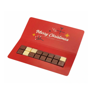 Zestaw czekoladek choco text 2 linie - SLOD-06020602SXmas