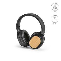 Słuchawki nauszne rABS i bambusowe detale - AHD005