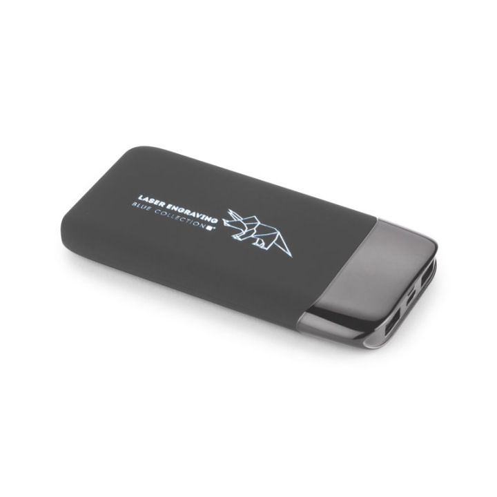 Power bank z gumowaną powłoką o pojemności 8000 mAh - AS 45130