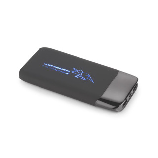 Power bank z gumowaną powłoką o pojemności 8000 mAh - AS 45130