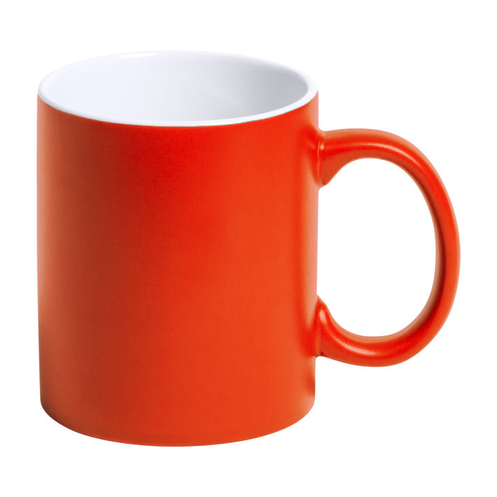 Kolorowy kubek ceramiczny z białym środkiem, 350 ml - AP781261 (ANDA#03)