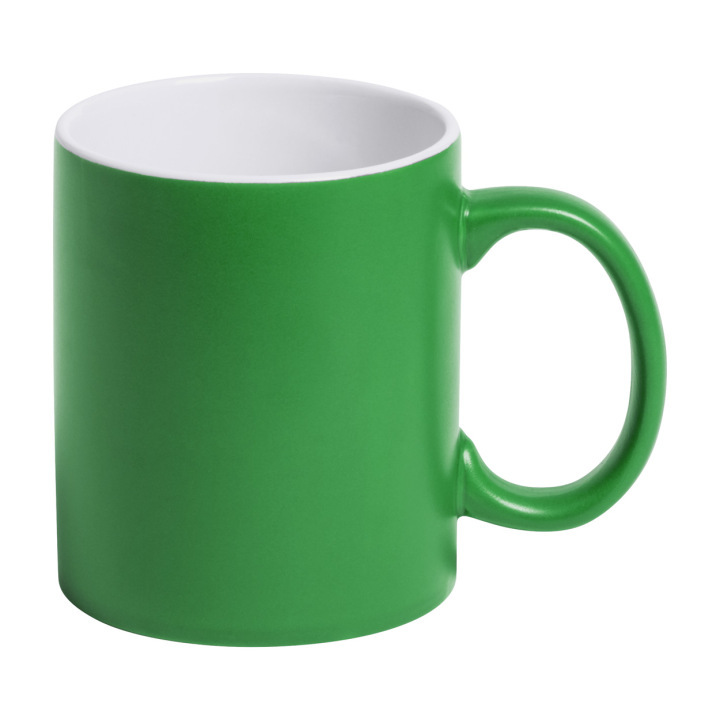 Kolorowy kubek ceramiczny z białym środkiem, 350 ml - AP781261 (ANDA#07)