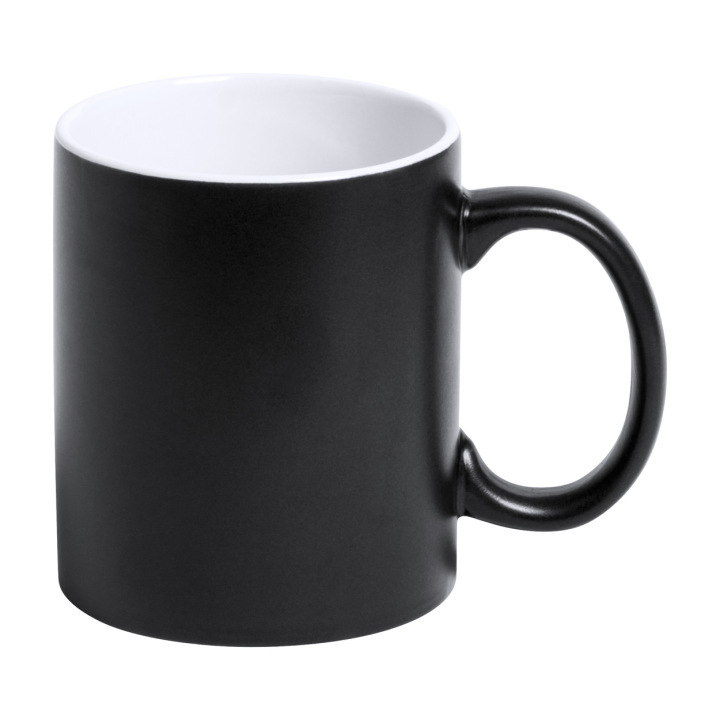 Kolorowy kubek ceramiczny z białym środkiem, 350 ml - AP781261 (ANDA#10)