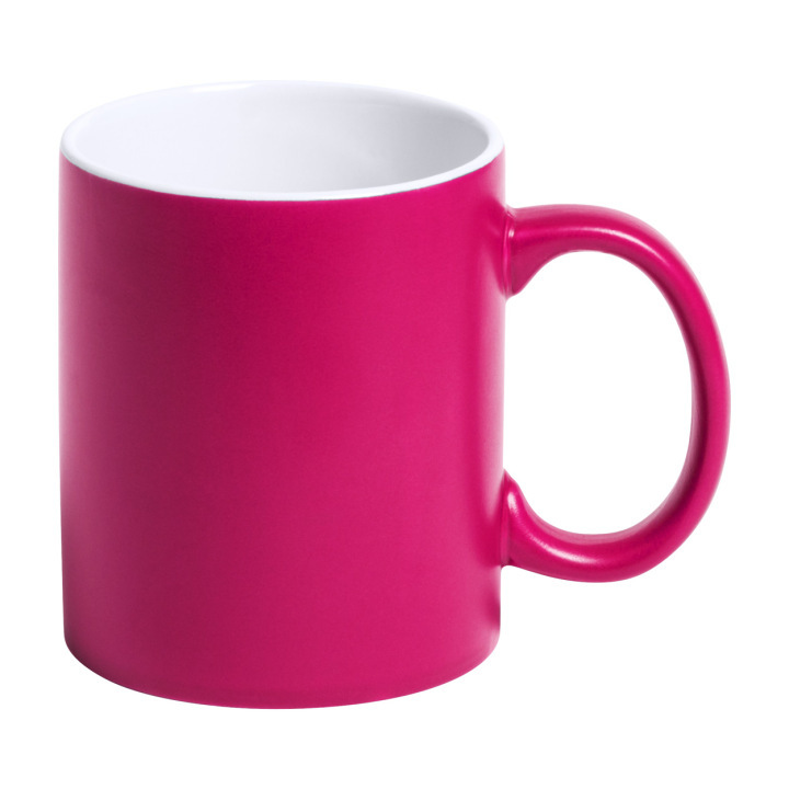 Kolorowy kubek ceramiczny z białym środkiem, 350 ml - AP781261 (ANDA#25)