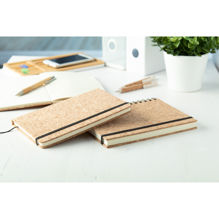 Notes A5 z okładką z naturalnego korka - AP721717 (gadzety reklamowe)