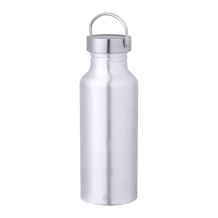 Butelka aluminiowa z recyklingu z pokrywką, 650 ml - AP733816 (ANDA#21)