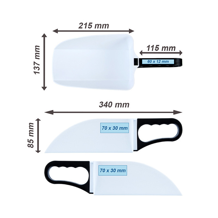 Łopatka z miarką MEGA + 2 kg