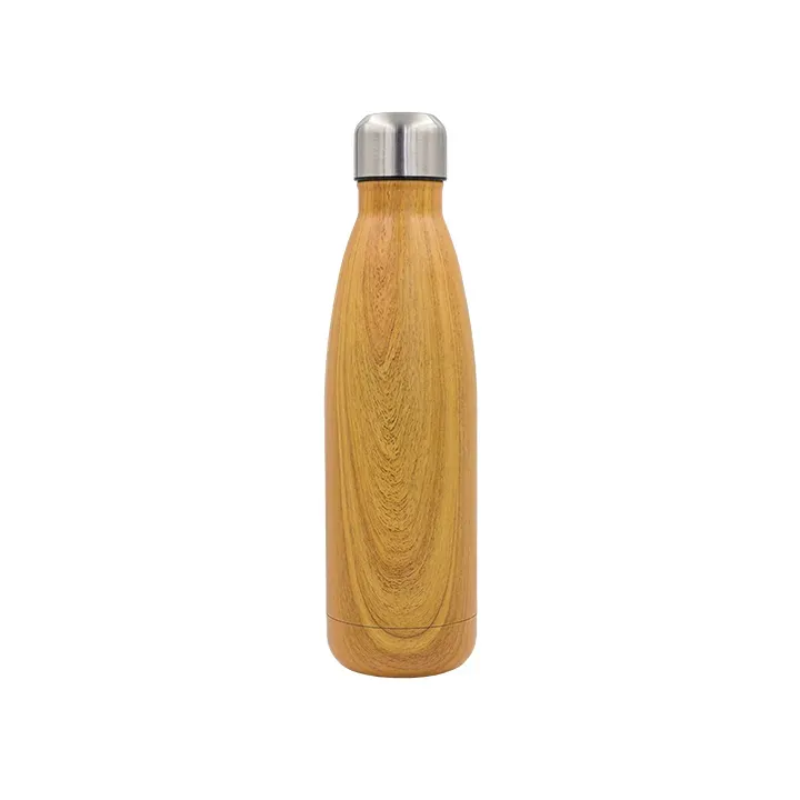 Butelka termiczna Woody 500 ml brązowy - R08205 (gadzety reklamowe)