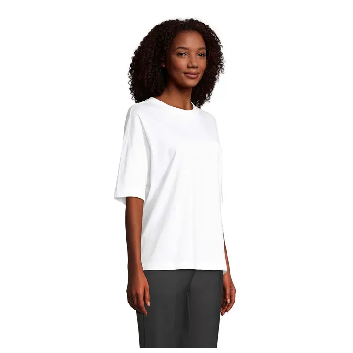 BOXY WOMEN T-SHIRT OVERSIZE - S03807 (MOCN#WH)