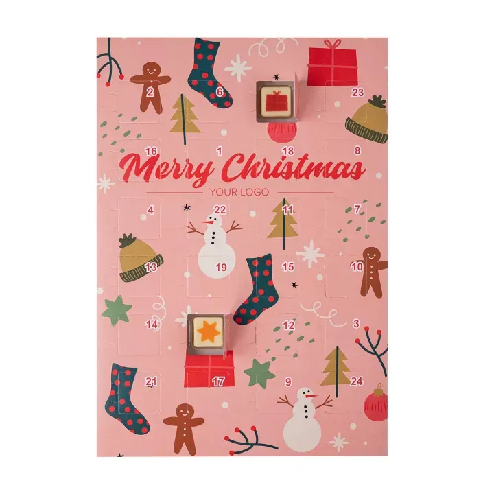 Kalendarz adwentowy choco logo print - SLOD-0090PXMAS