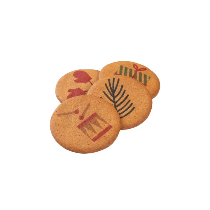 Ciastko reklamowe logo cookie karnet - SLOD-0523XMAS