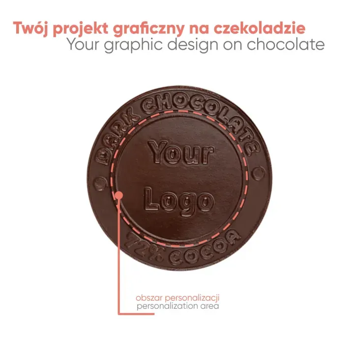 Czekoladowy kształt choco4mat mini medal chocolate expert - SLOD-0378EXPERTXMAS