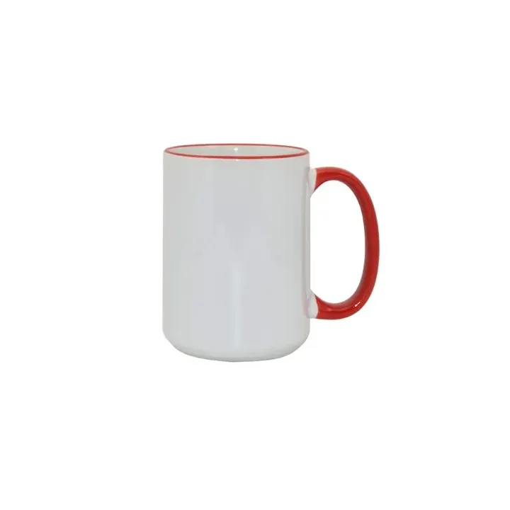 MAX mug 450ml with coloured handle sublimation