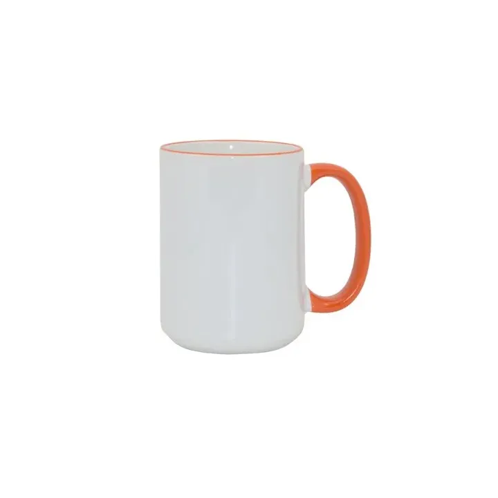 MAX mug 450ml with coloured handle sublimation