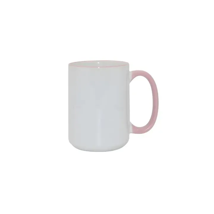 MAX mug 450ml with coloured handle sublimation