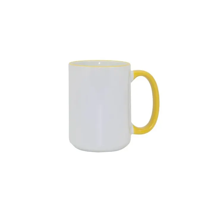 MAX mug 450ml with coloured handle sublimation