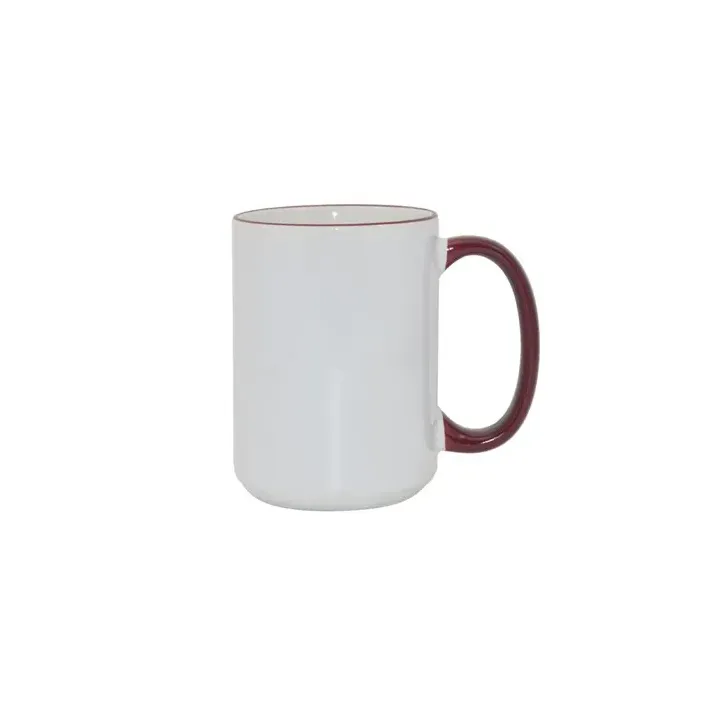 MAX mug 450ml with coloured handle sublimation