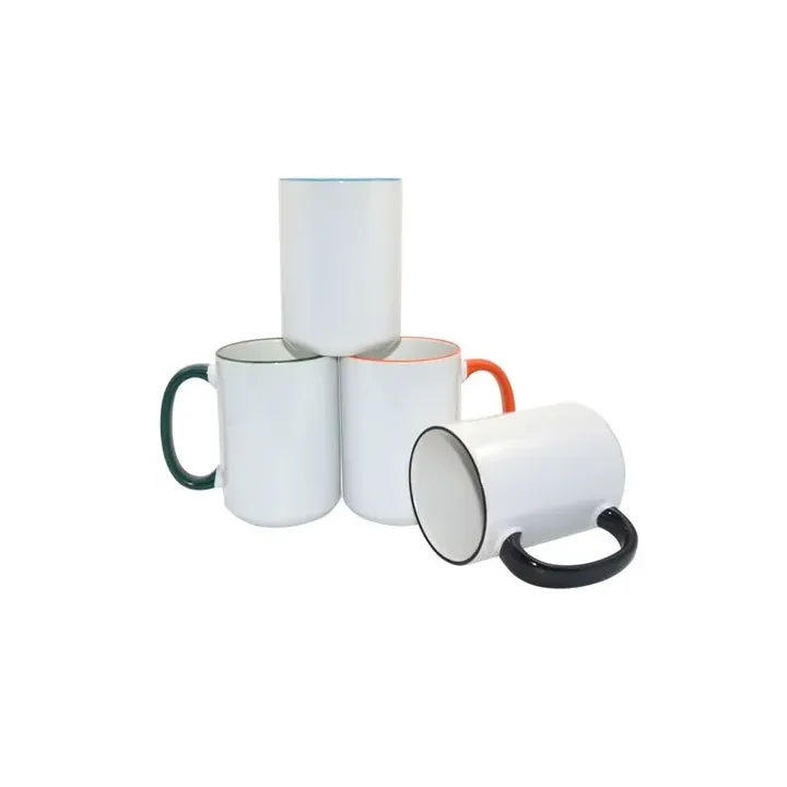 MAX mug 450ml with coloured handle sublimation