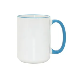 MAX mug 450ml with coloured handle sublimation