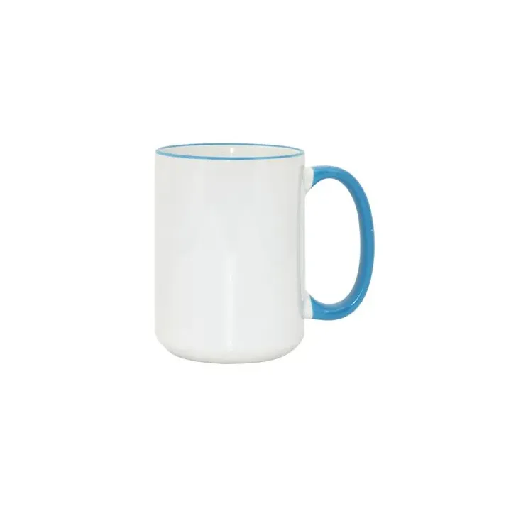 MAX mug 450ml with coloured handle sublimation