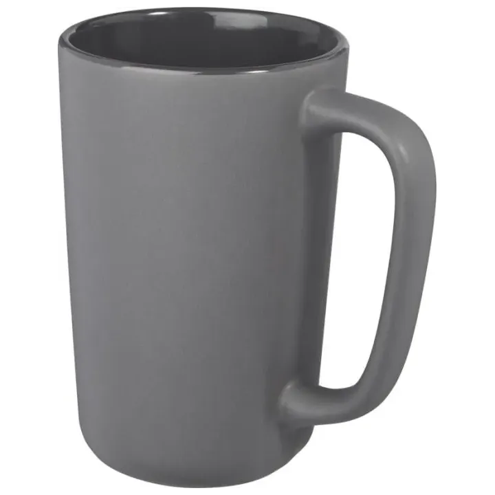 Large contemporary ceramic mug with matt finish, 480ml - PC 10072862