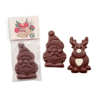 Santa or reindeer made from milk chocolate - 21.35