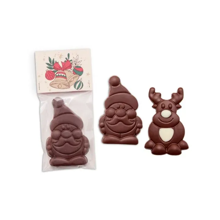 Santa or reindeer made from milk chocolate - 21.35