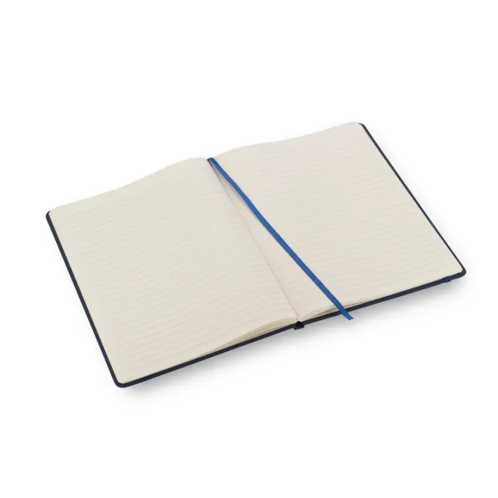 Tasteful B5 notebook with coloured rubber band made of PU eco leather - 18004